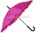 red lace stick little children umbrella 2