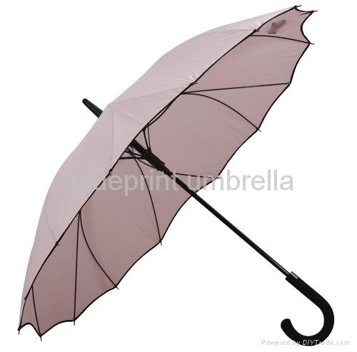16ribs  flower shape mini pink lady umbrella 2