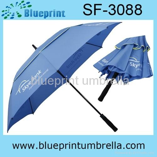 double layer high quality windproof golf umbrella