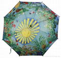 promotional art work custom print stick umbrella 3