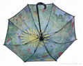 promotional art work custom print stick umbrella 4