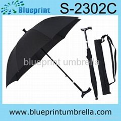 special design high quality walking stick umbrella for old man