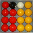 2" Red and Yellow ball billiard balls