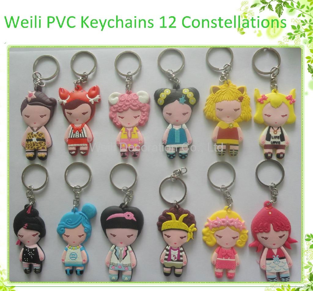 3D soft PVC keychain 