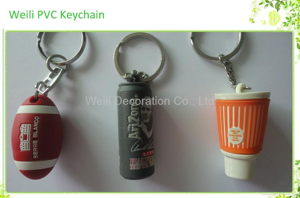 3D soft PVC keychain  3