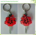 Promotional Gift 3D soft PVC keychain  3