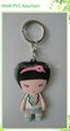 Promotional Gift 3D soft PVC keychain 