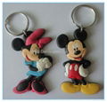 Eco-friendly 3D soft PVC keychain 