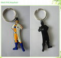 Rubber 3D soft PVC keychain  5