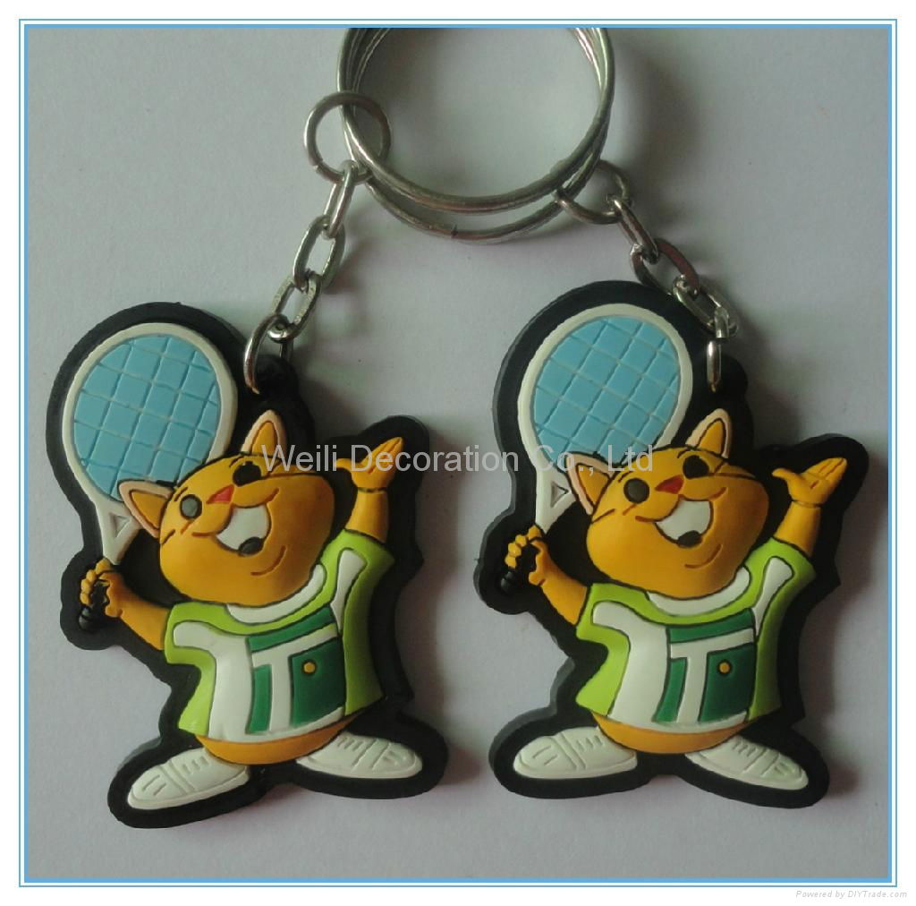 Hot Custom Fashionable 3D Soft PVC Keychain