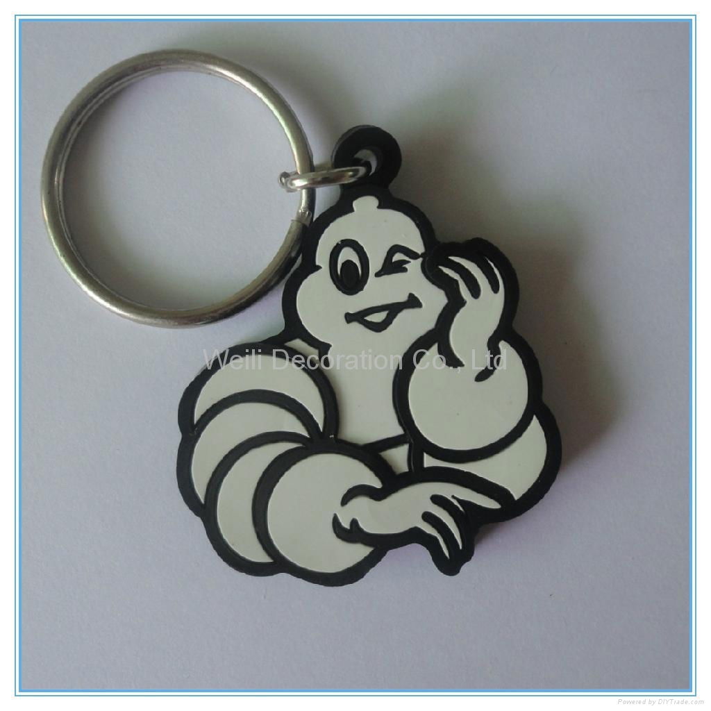 Hot Selling 3D High Quality PVC Soft Keychain 3