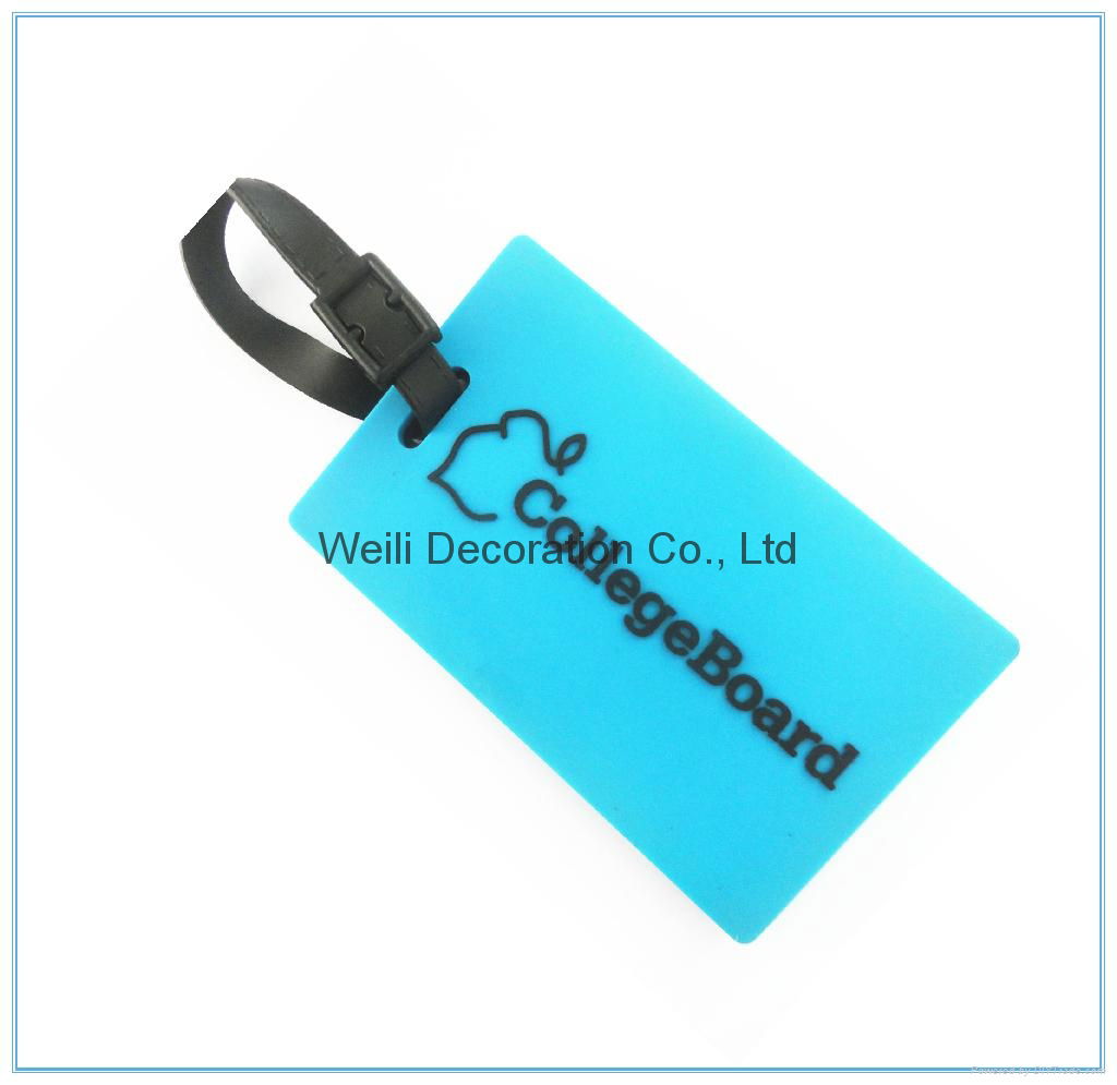 High Quality hard pvc L   age tag with loop