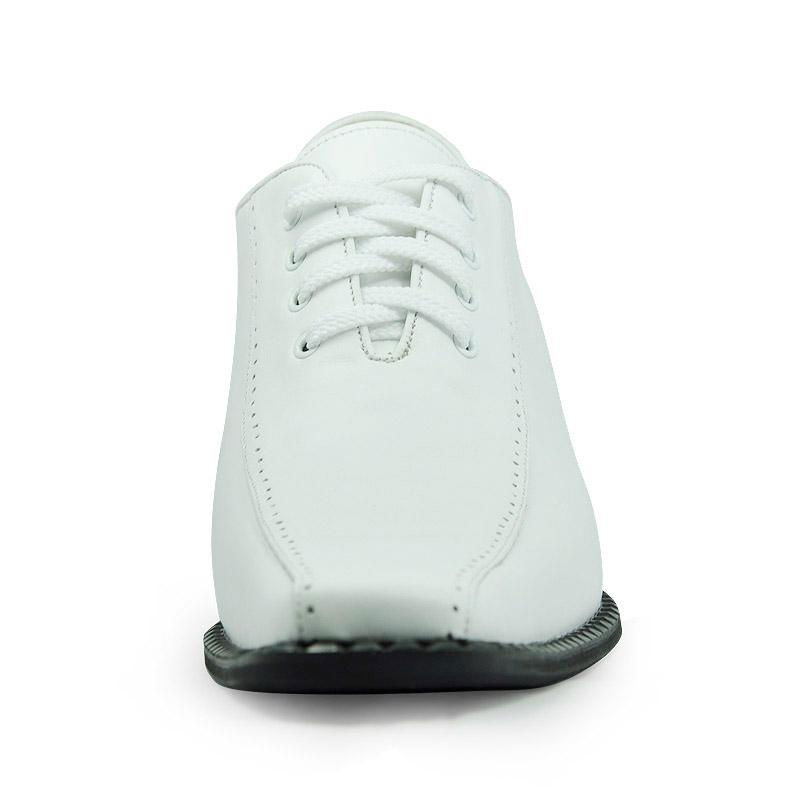 White leather dress shoes for men 5