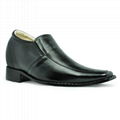 Black business men's leather shoes