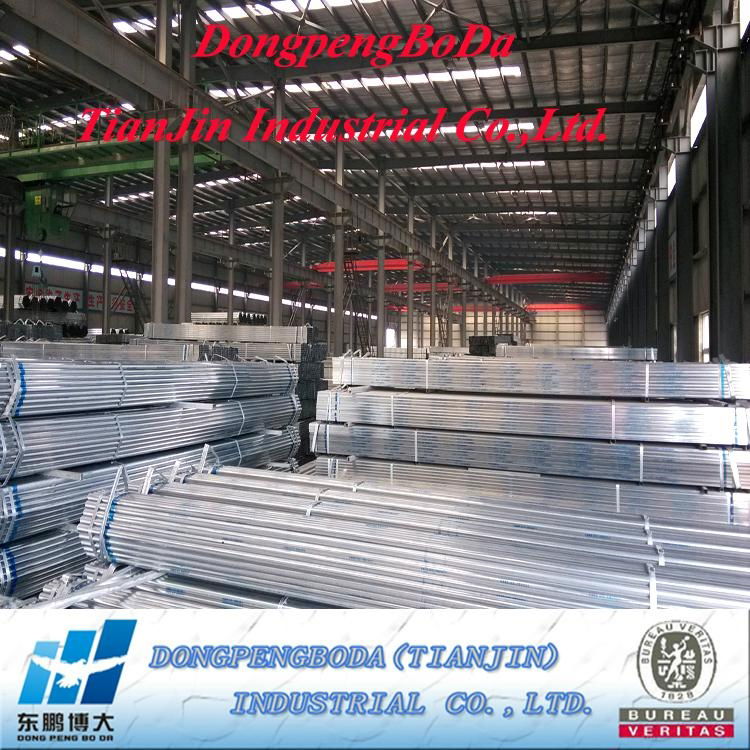 Q195-Q235 Pre Galvanized greenhouse Steel Pipes 3