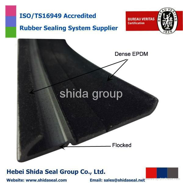 Flocked Lined Window Rubber 4