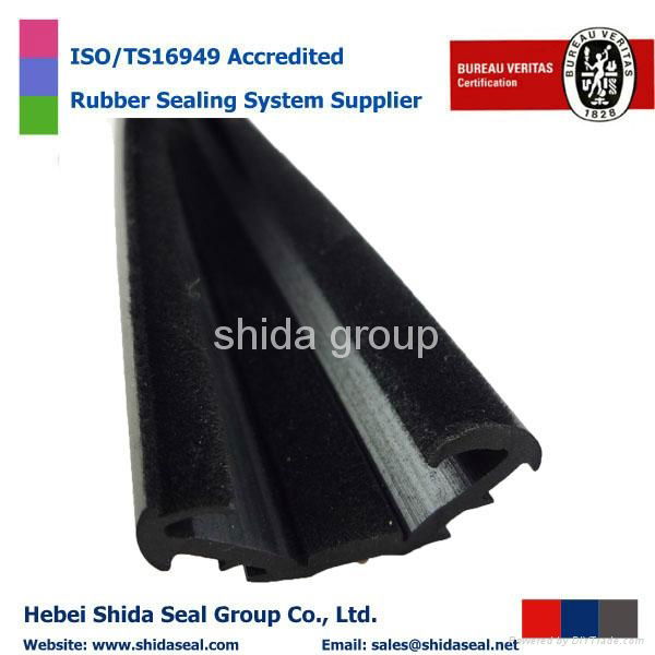 Flocked Lined Window Rubber 5