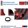 Big D-shape Car Truck Motor Door Rubber Seal Strip Weatherstrip Seals Hollow