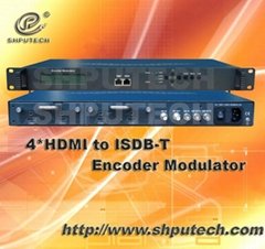 4 HDMI to ISDB-T Encoder Modulator