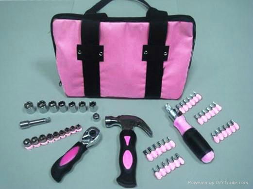 51pcs pink Hand Tool Kit for lady