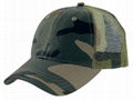 camouflage cotton mesh trucker cap 