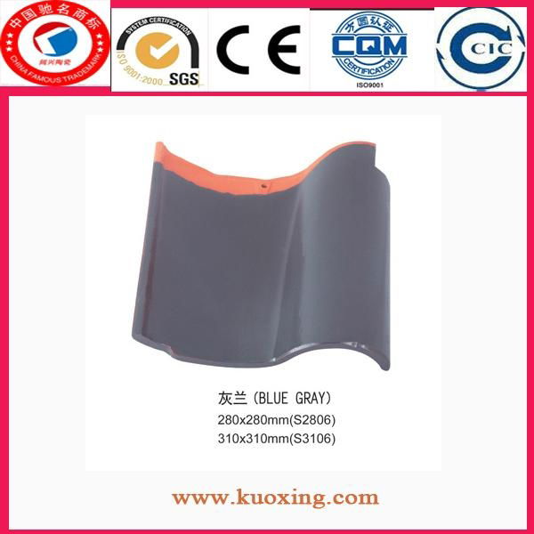 interlocking colored glazed roof tiles