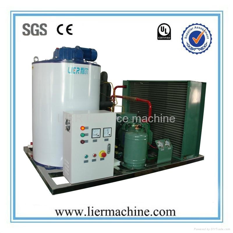 LIER commercial flake ice machine for food preservation in supermarket