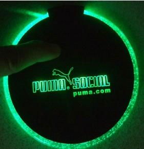 LED lighted up Coaster 2