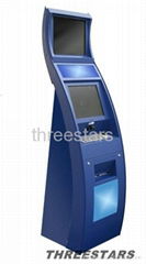 dual touch screen photo vending kiosk terminal