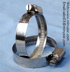 German middle style worm drive hose clamp