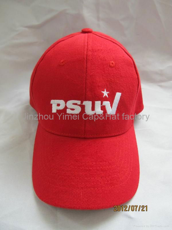 100% cotton heavy brushed cap