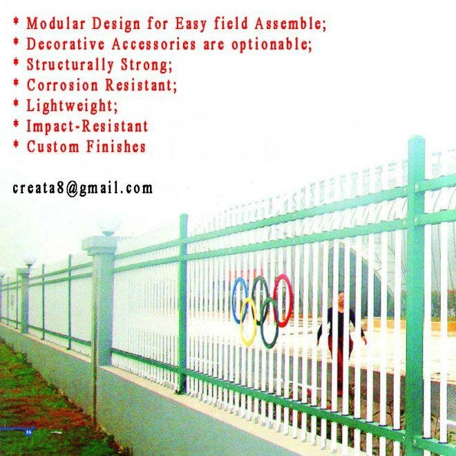 Custom Modular Ornament Metal Fence for Farm 3