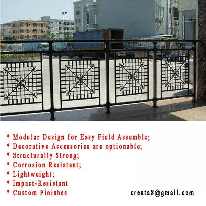 Modular Ornament Steel Fence for Industrial and Commercial use 3