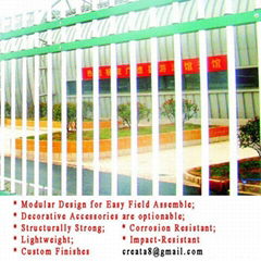 锌钢防锈型 组合式 花园厂房市政用 安全防护栏