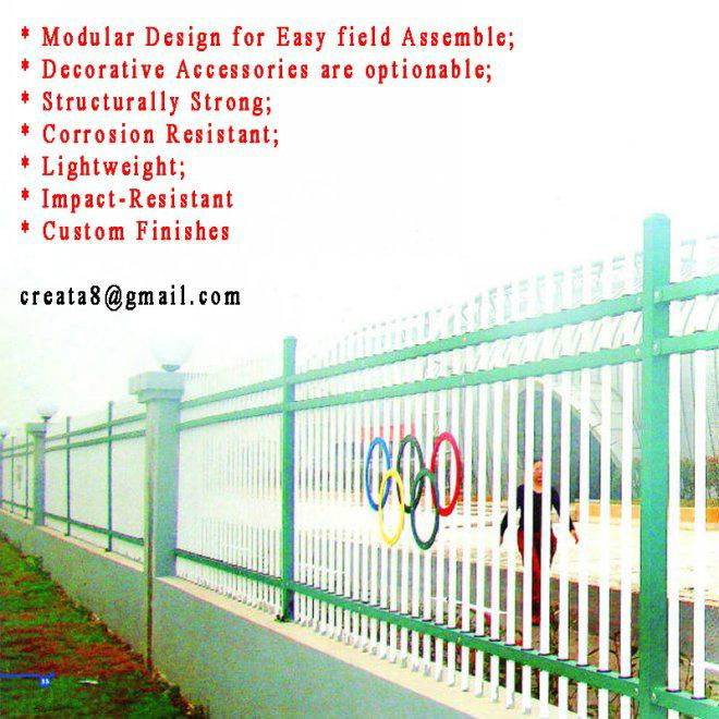 Custom Durable Modular Steel Security Fences 2