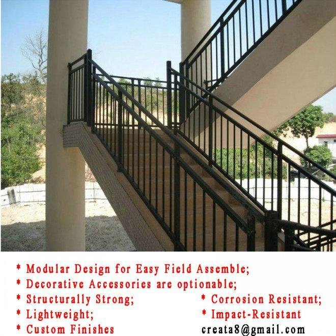 Welding-Free Handrails for Modular Outdoor Stairs 2