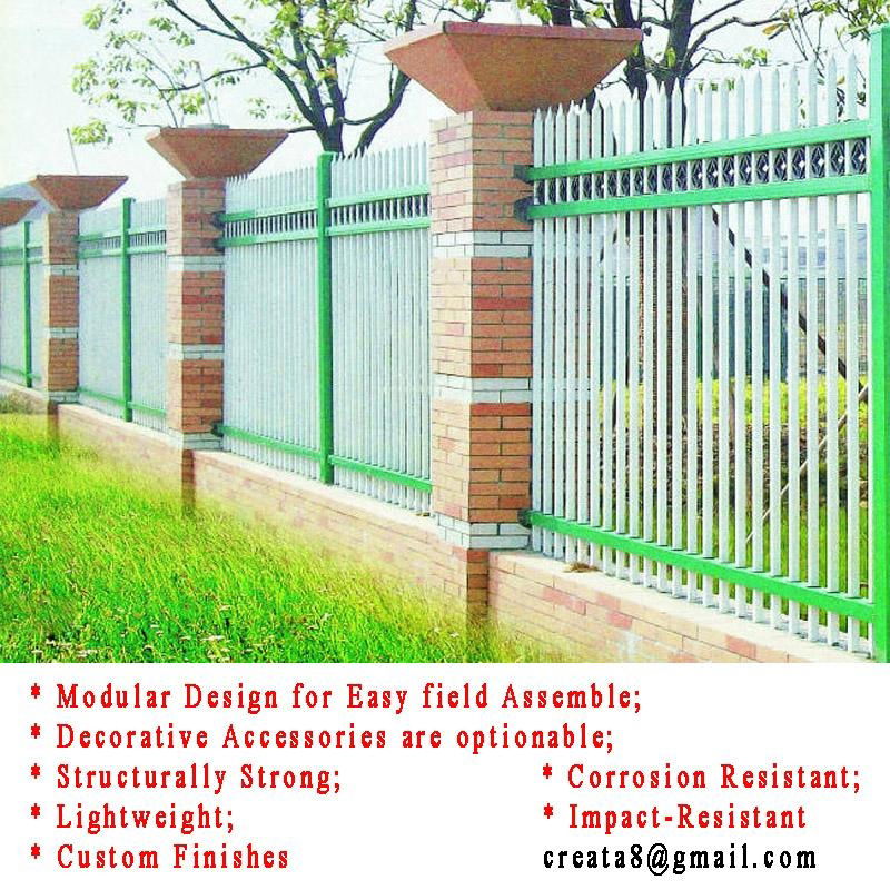 Maintainence_Free Decorative Ornament Steel Modular Fences