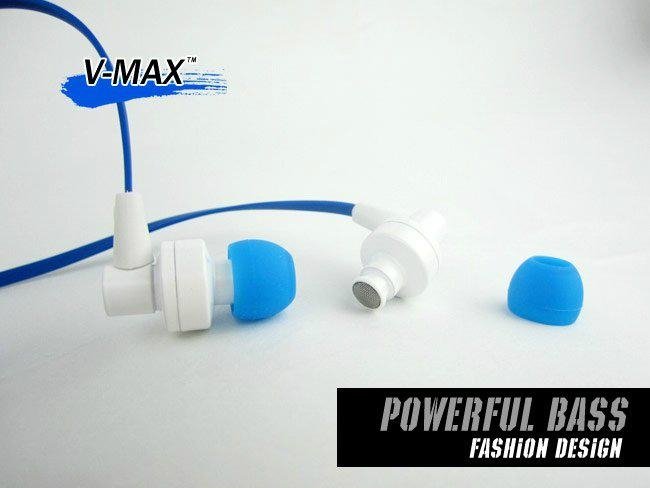 Vmax S8 handfree mp3 earphone with control talk mic and answering button Paint c 4