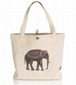Cotton bags with long handle in natural fabric