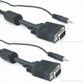  VGA/SXGA /UXGA with audio Monitor Cable 1