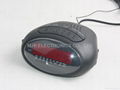 0.6" AM/FM LED Alarm Clock Radio 4