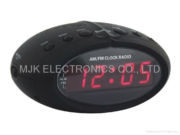 0.6" AM/FM LED Alarm Clock Radio