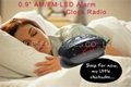 0.9" AM/FM LED Alarm Clock Radio 5