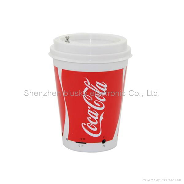 free shipping via DHL 2013 new design High Quality Speaker with Style of Cola   3