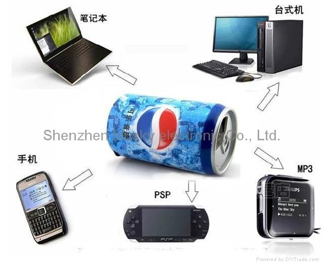 free shipping via DHLPepsi Mini Speaker USB Portable Sound Box Multimedia Speake 3