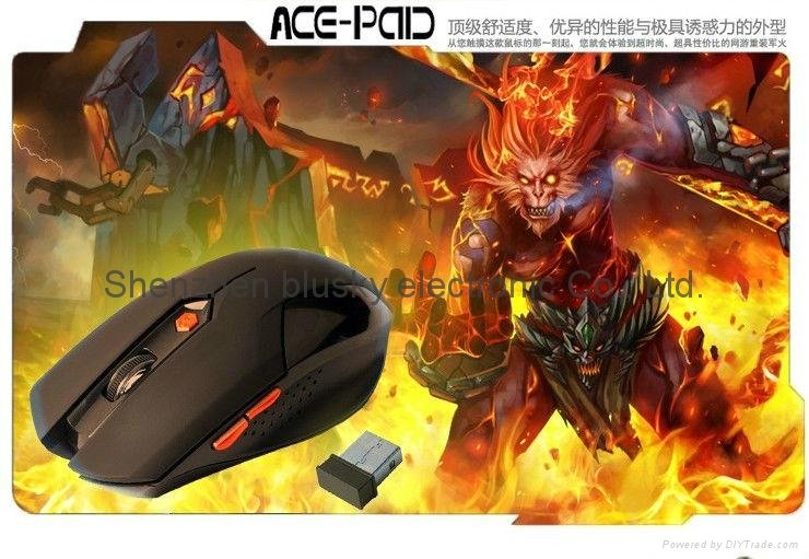 free shipping via DHL 2.4G wireless mouse 6D game mouse 2