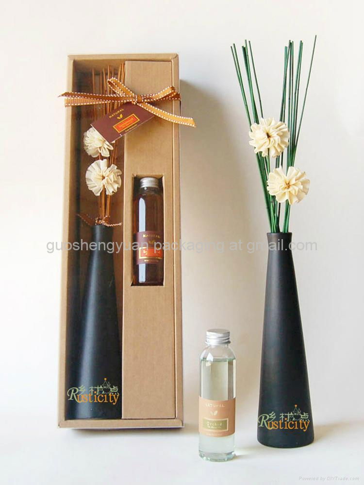 natural reed diffuser set with dried flower