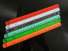 Customized Colour 2meter10folds ABS Plastic Meter Ruler