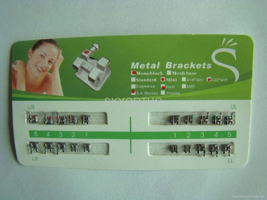 Dental products for orthodontics brackets
