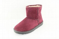 The cute lovely suede girls snow flat boots -HESK13043 